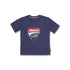 T-shirt blu da bambino con badge sul petto Ducati Corse Chalk, Abbigliamento Sport, SKU a762000060, Immagine 0